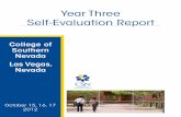 2012 Year Three Self-Evaluation Report