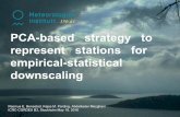 PCA-based strategy to represent stations for empirical-statistical ...