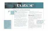 Spring 2003 Tutor: The Power of Story Retelling
