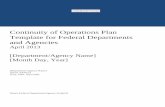 Continuity of Operations Plan Template for Federal Departments ...