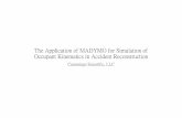 The Application of MADYMO for Simulation of Occupant Kinematics ...