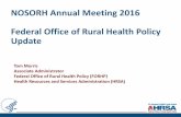 Federal Office of Rural-hHealth Policy – Tom Morris