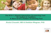 The RITA-T (Rapid Interactive (Screening) Test for Autism in ...