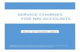 SERVICE CHARGES FOR NRI ACCOUNTS