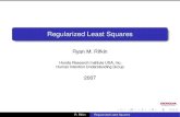 Regularized Least Squares