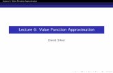 Lecture 6: Value Function Approximation