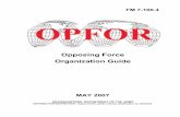 FM 7-100.4. Opposing Force Organization Guide, May 2007