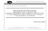 Record of Decision, Operable Unit 1: Plant Site, Former Brooklyn ...