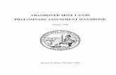 Abandoned Mine Lands Preliminary Assessment Handbook