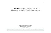 jean paul sartre's being and nothingness: class notes