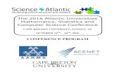 The 2016 Atlantic Universities Mathematics, Statistics and Computer ...