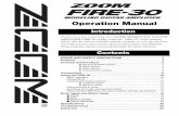 Zoom Fire 30 Operation Manual