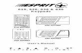 616, 626, 636 and 646 Keypads : User's Manual