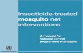 Insecticide-treated mosquito net interventions