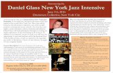 Daniel Glass New York Jazz Intensive ITINERARY