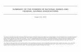 Summary of Powers of National Banks and Federal Savings ...