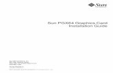 Sun PGX64 Graphics Card Installation Guide