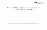Fruit & Vegetable Curriculum Teacher's Guide