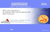 IBM Lotus Symphony : Worldwide IBM internal deployment Best ...