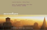 Top 10 Challenges for the Front Office 2009 - Accenture