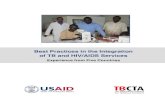 Best Practices in the Integration of TB and HIV/AIDS Services