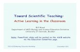 Toward Scientific Teaching: