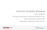 Common Exadata Mistakes
