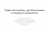 Trade, Accounting, and Governance in Kautilya's Arthaśāstra.