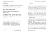 Perioperative Care and Management of Complications in Pancreatic ...