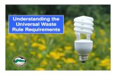 Understanding the Universal Waste Rule Requirements