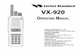 VX-920 Series Owner's Manual