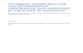 Technical guidelines for the estimation of greenhouse gas ...