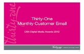 Thirty-One Monthly Customer Email