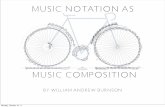 Music Notation as Music Composition