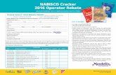 NABISCO Cracker 2016 Operator Rebate