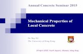 Mechanical Properties of Local Concrete