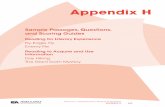 Appendix H: Sample Passages, Questions, and Scoring Guides