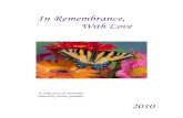 2010 “In Remembrance, With Love”
