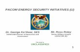 PACOM ENERGY SECURITY INITIATIVES (U)