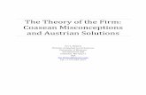 The Theory of the Firm: Coasean Misconceptions and Austrian ...