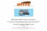 130-10 - Model 800 Viscometer - User Manual