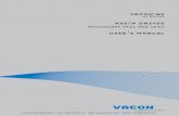 Vacon NXS/NXP IP21 & IP54 AC Drives User's Manual