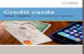 Consumer guide for credit cards Credit cards. Your rights