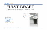 After the First Draft: 30 writing tips for the second draft and beyond.