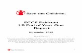 ECCE Pakistan LB End of Year One Report 2013