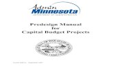 Predesign Manual for Capital Budget Projects