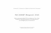 NCHRP Report 350 - Recommended Procedures for the Safety ...