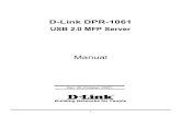 D-Link DPR-1061 USB 2.0 MFP Server Manual