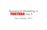 Numerical Modelling in Fortran: day 6