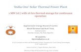 'India One' Solar Thermal Power Plant
